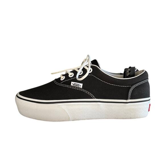 Vans Shoes - ***SOLD*** Womens Vans Old Skool Low Platform Sneakers Size 7 Black White